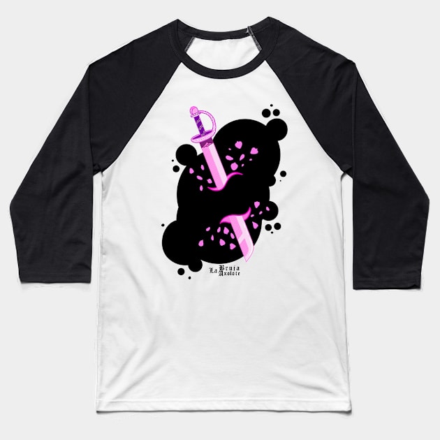 Rose Quartz sword Baseball T-Shirt by La bruja axolote